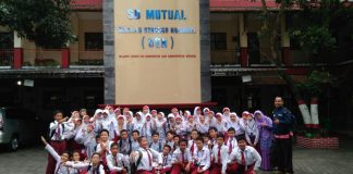 Laskar Birrul Walidain Kudus Belajar di SD Mutual Magelang