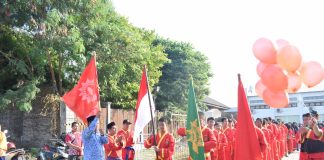 Ketua Pimpinan Daerah Muhammadiyah Kudus buka Start Longmarch Milad Tapak Suci ke 60